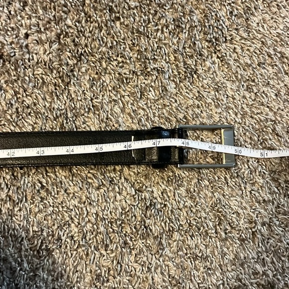 Men's Black genuine Leather Belt size XL - Picture 6 of 6